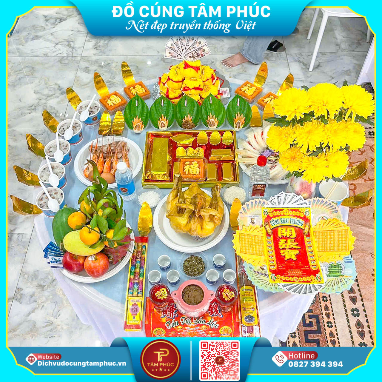 Dịch Vụ Đồ Cúng Tâm Phúc - Mâm Cúng Khai Trương Tại Cần Thơ